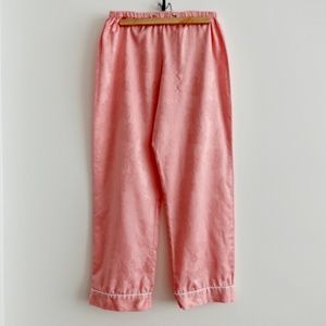 PINK SILK FORAL PRINT HOUSE PANTS